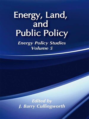 cover image of Energy, Land and Public Policy